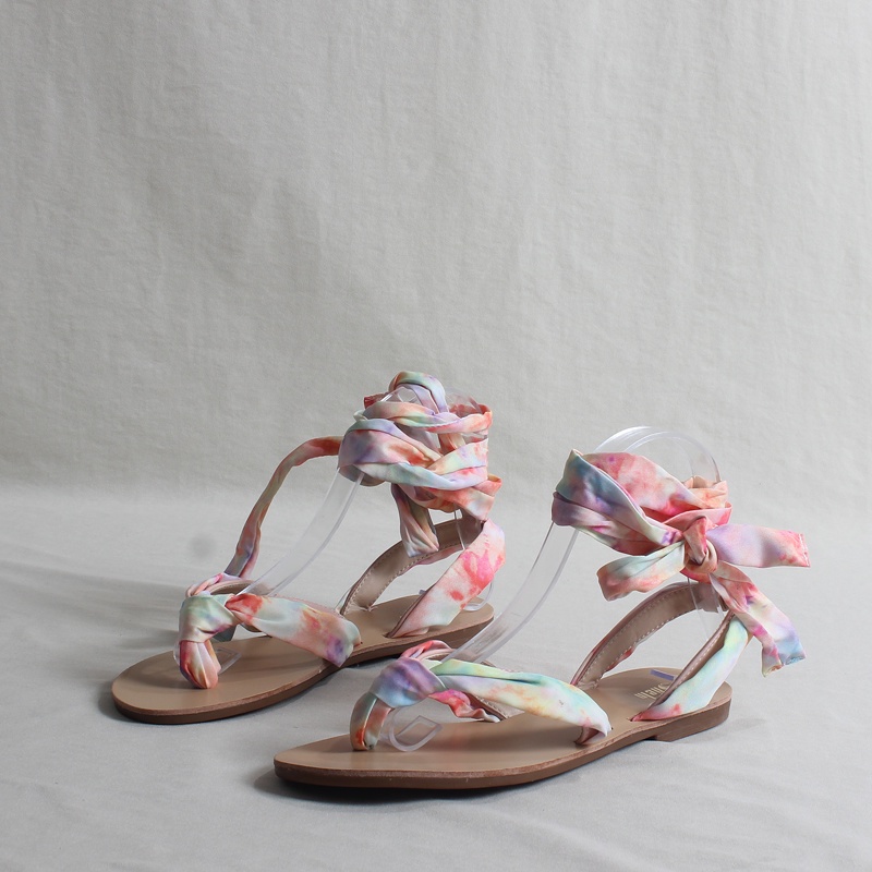 Giày Sandal Hở Ngón Đế Thấp Siêu Nhẹ Quai Da Thời Trang Cho Nữ