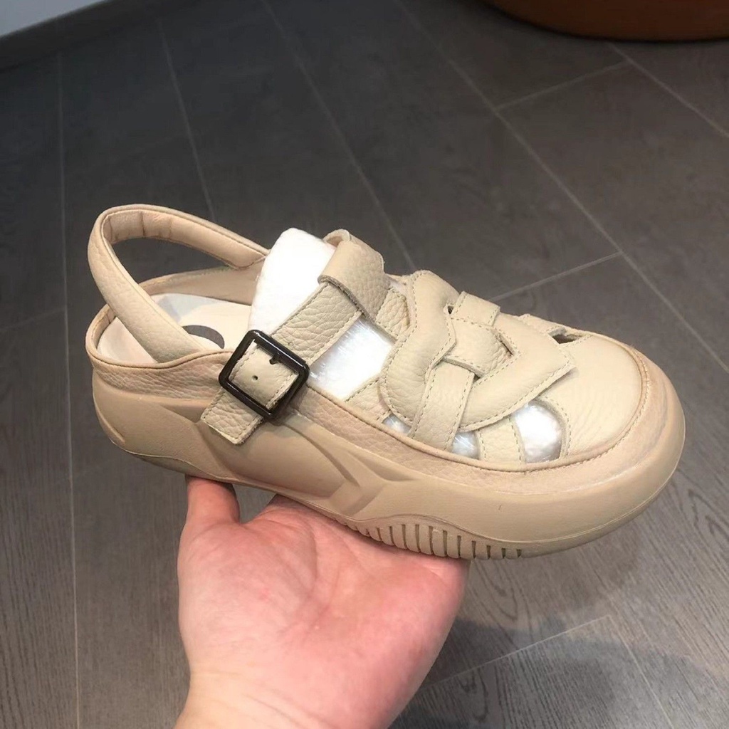Giày Sandal Da Thật Đục Lỗ Thời Trang Mùa Hè 2023 Cho Nữ