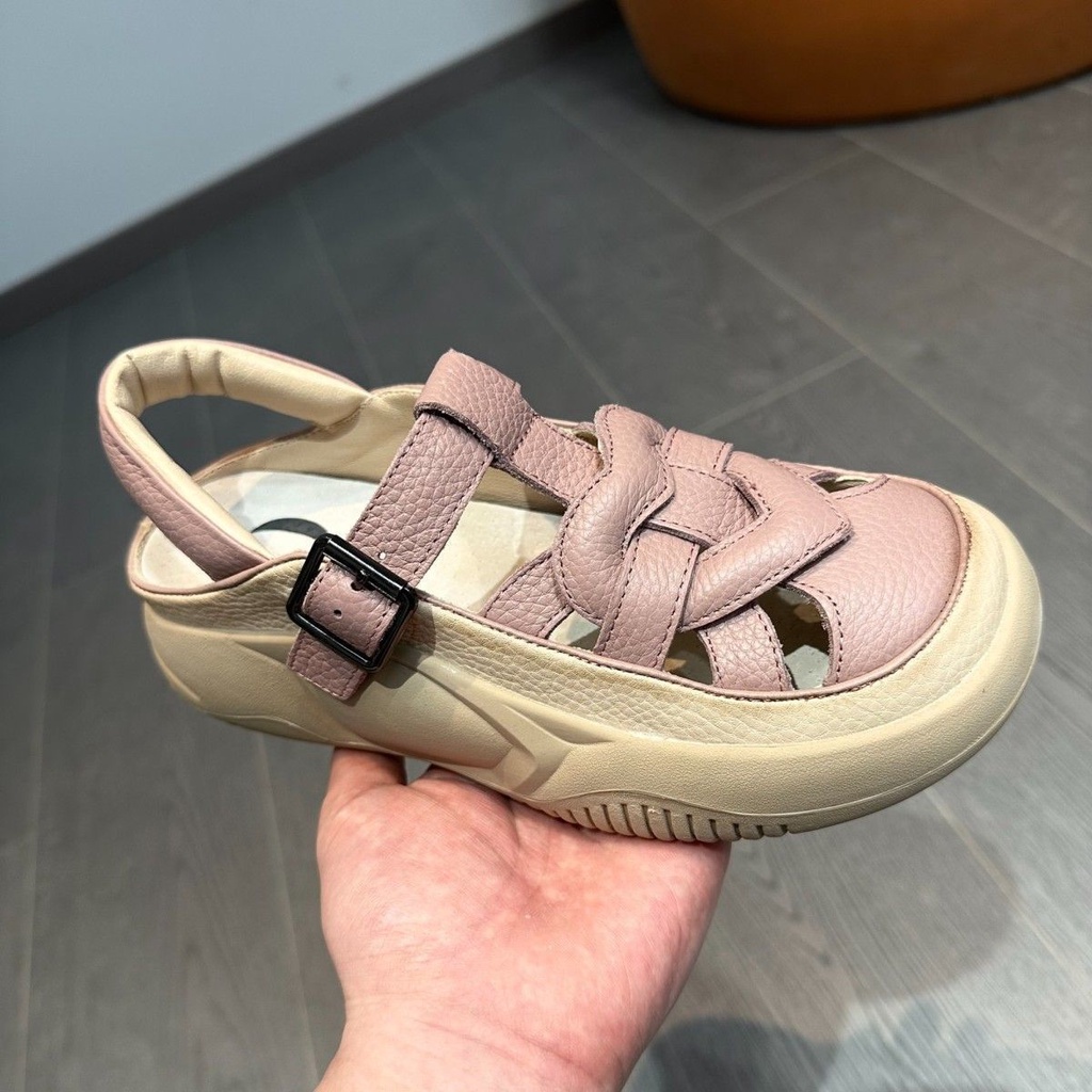 Giày Sandal Da Thật Đục Lỗ Thời Trang Mùa Hè 2023 Cho Nữ