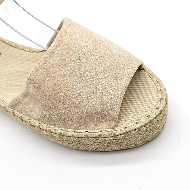 Giày Sandal Hở Mũi Đế Dày Quai Dây Có Khóa Cài Cỡ Lớn Cho Nữ