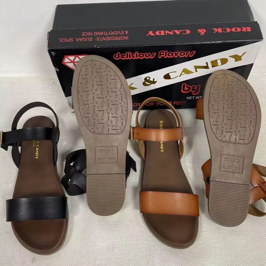 Sandal Đế Bằng Chất Liệu Da Siêu Mềm Cao Cấp Thời Trang Dành Cho Nữ