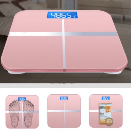 Cân Điện Tử Sức Khỏe Thông Minh – Cân Sức Khỏe Chữ Thập Kính Cường Lực
