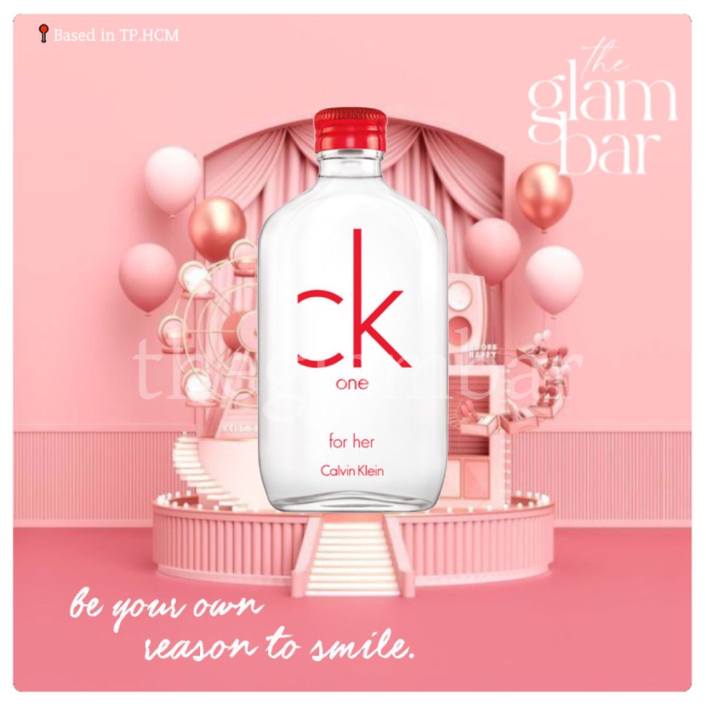 𝐭𝐡𝐞𝐠𝐥𝐚𝐦𝐛𝐚𝐫 ★ Nước hoa nước hoa CK One RED EDITION for her EDT Test 5ml/10ml/20ml