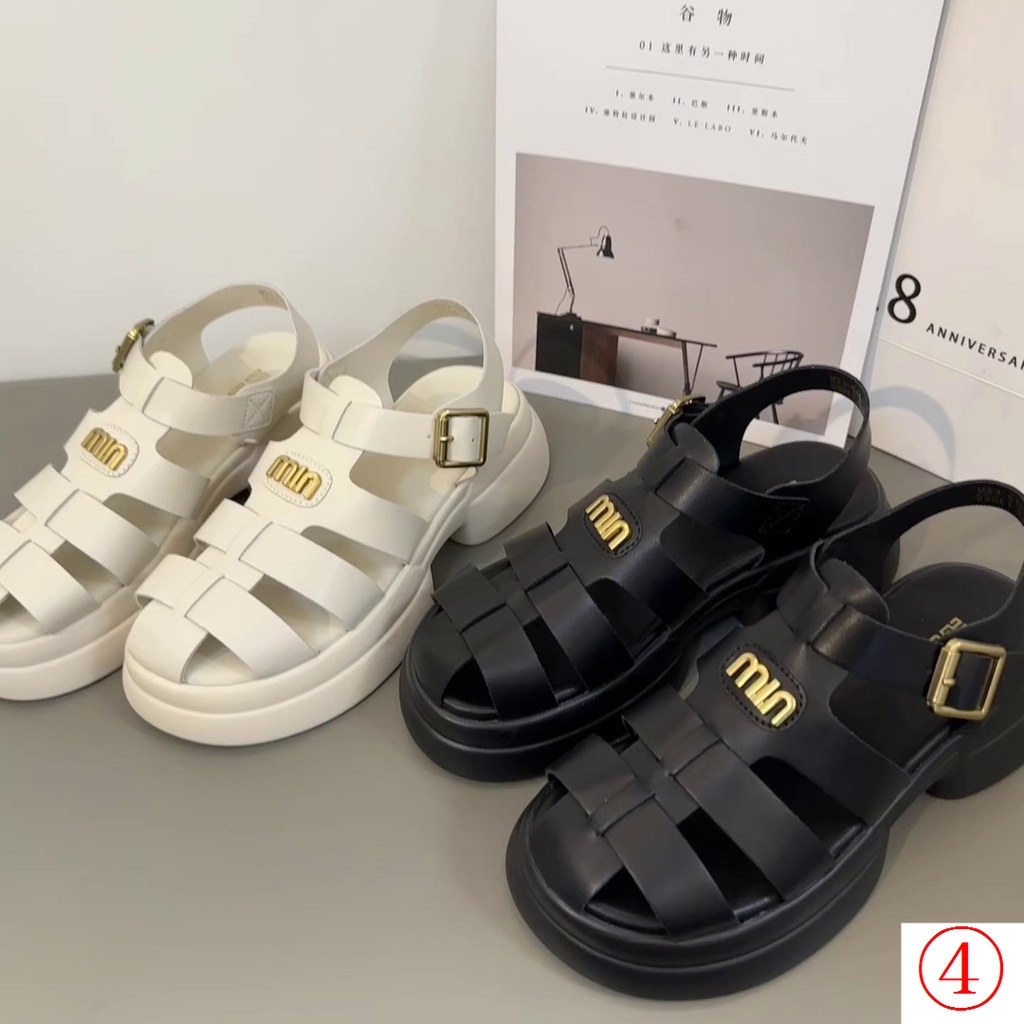 Giày Sandal Sợi Dệt Thời Trang Mùa Hè Hàn Quốc 2023 Cho Nữ