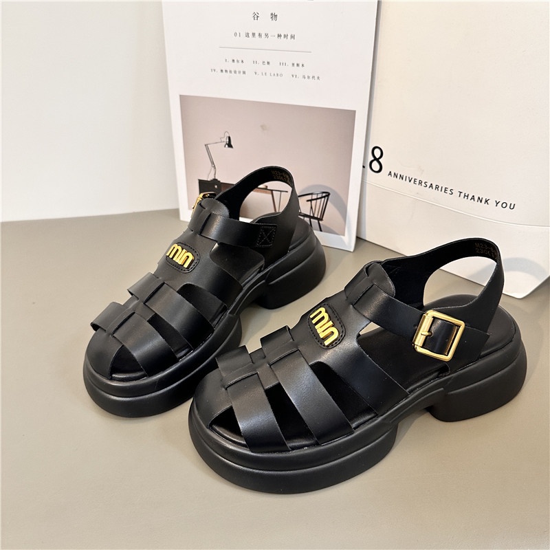 Giày Sandal Sợi Dệt Thời Trang Mùa Hè Hàn Quốc 2023 Cho Nữ