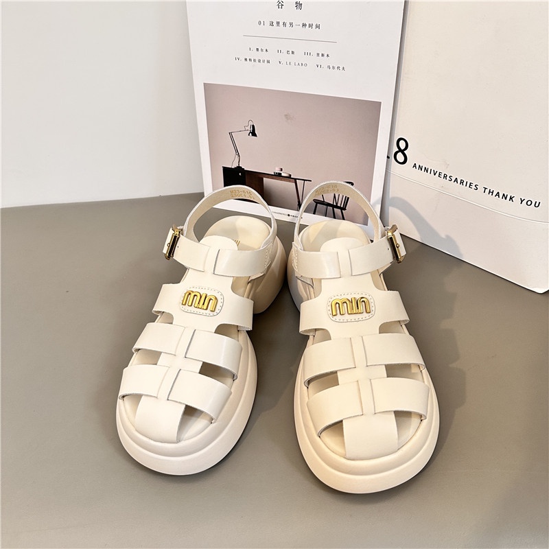 Giày Sandal Sợi Dệt Thời Trang Mùa Hè Hàn Quốc 2023 Cho Nữ