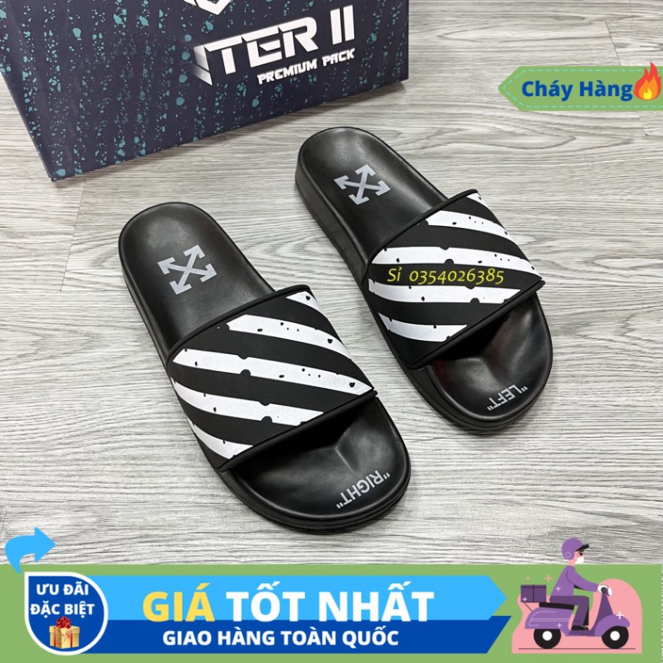 Dép Nam Nữ Quai Ngang OFF WHITE siêu dẹp HOT 2023