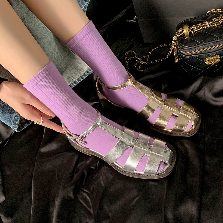 Sandal Cao Cấp Mùa Hè 2023 Đế Mềm Dày Phong Cách Phương Tây Cho Nữ