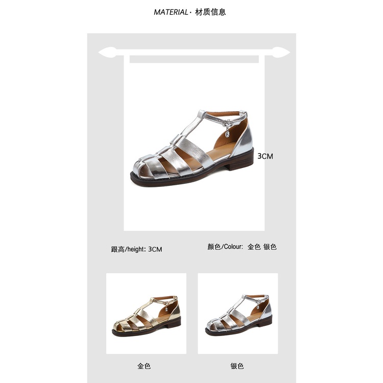 Sandal Cao Cấp Mùa Hè 2023 Đế Mềm Dày Phong Cách Phương Tây Cho Nữ