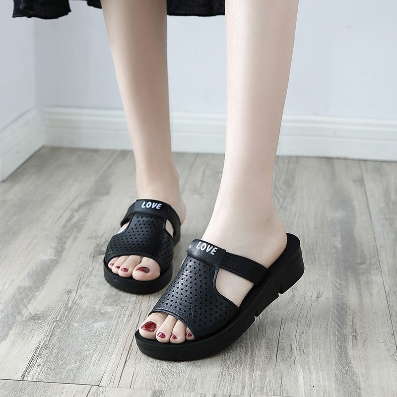 Dép Sandal Da Đế Mềm Chống Trượt Thời Trang Mùa Hè 2022 Cho Nữ