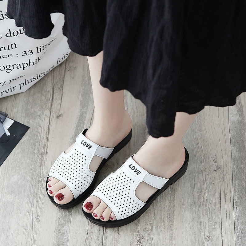 Dép Sandal Da Đế Mềm Chống Trượt Thời Trang Mùa Hè 2022 Cho Nữ