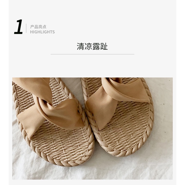 Giày Sandal Đế Bằng Phong Cách Hàn Quốc Thời Trang Mùa Hè 2022 Cho Nữ