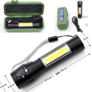 Đèn pin mini siêu sáng cao cấp có zoom