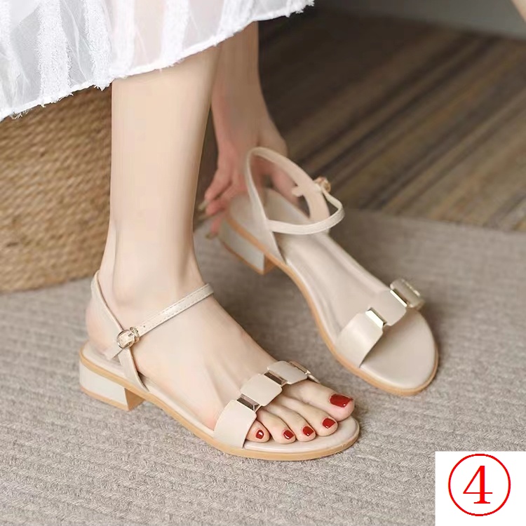 Sandal Đế Dày Thấp Phong Cách Mới Thời Trang Mùa Hè 2023 Dành Cho Nữ