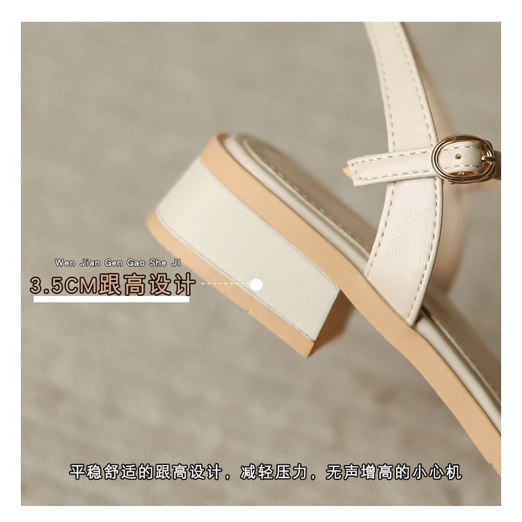 Sandal Đế Dày Thấp Phong Cách Mới Thời Trang Mùa Hè 2023 Dành Cho Nữ