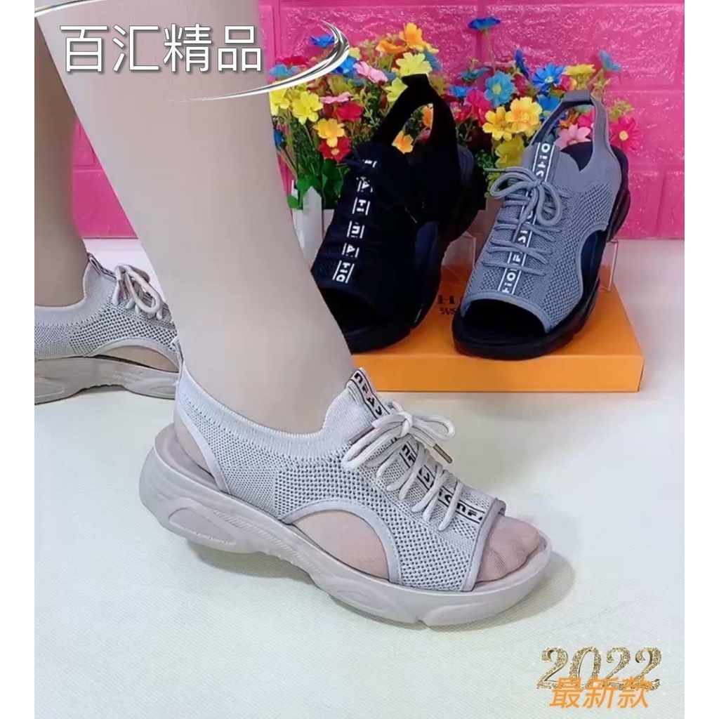 Giày Sandal Đế Mềm Phối Lưới Siêu Thoáng Khí Chống Trượt Thời Trang Mùa Hè Cho Nữ