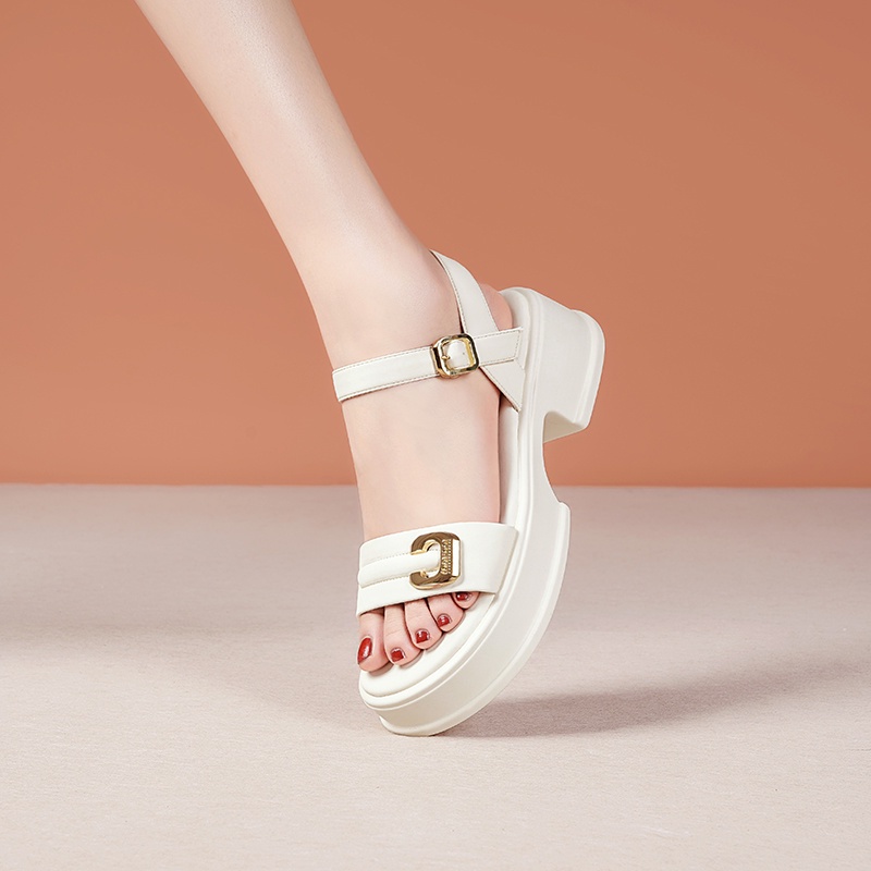 Sandal Đế Xuồng Dày Dặn Phong Cách Thời Trang Mùa Hè 2023 Dành Cho Nữ