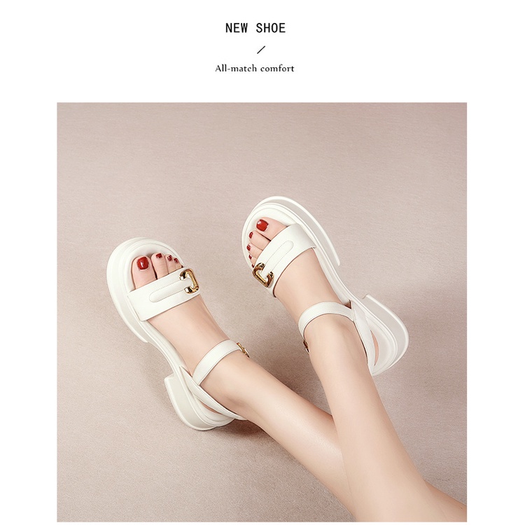 Sandal Đế Xuồng Dày Dặn Phong Cách Thời Trang Mùa Hè 2023 Dành Cho Nữ