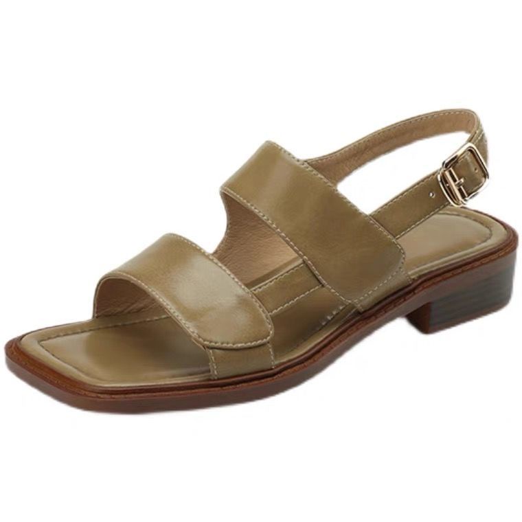 Sandal Hở Ngón Đế Thấp Dày Dặn Phong Cách Thời Trang Mùa Hè Mới 2022