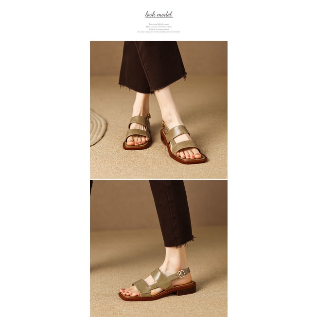 Sandal Hở Ngón Đế Thấp Dày Dặn Phong Cách Thời Trang Mùa Hè Mới 2022