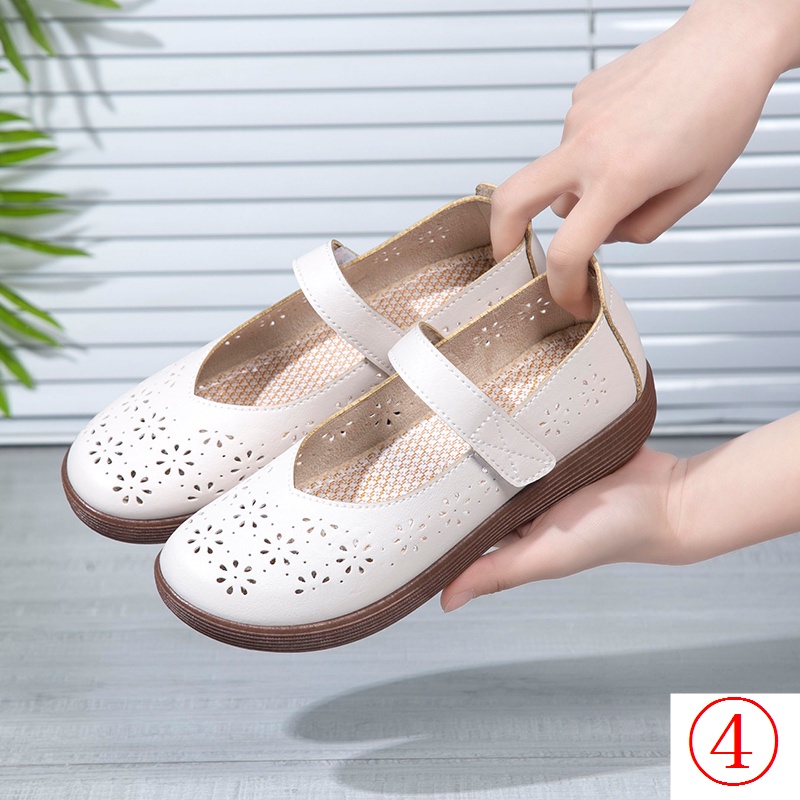 Giày Sandal Đế Mềm Khoét Lỗ Thoáng Khí Thời Trang Mùa Hè Cho Nữ