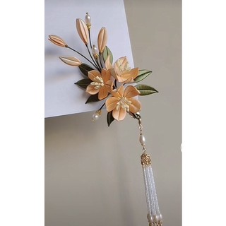 Trâm hoa cuốn chỉ- phụ kiện cài tóc