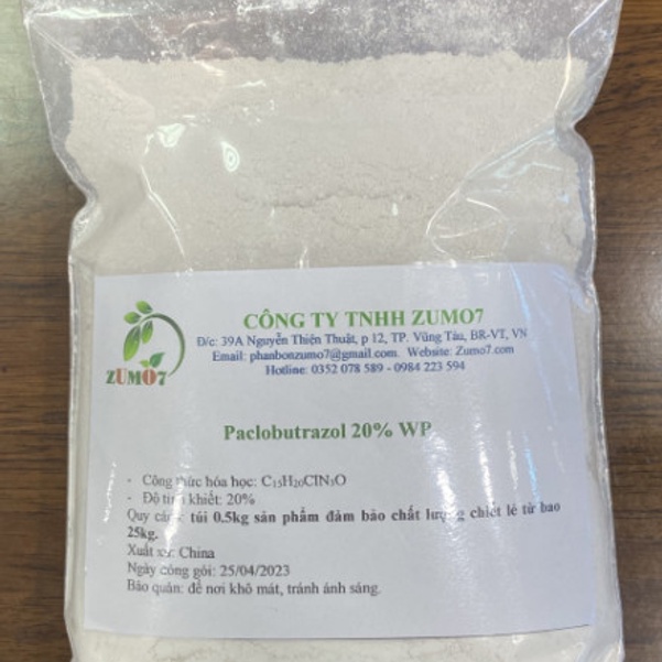Paclobutrazol 20% WP_Ức Chế Sinh Trưởng, Kích Thích Ra Hoa