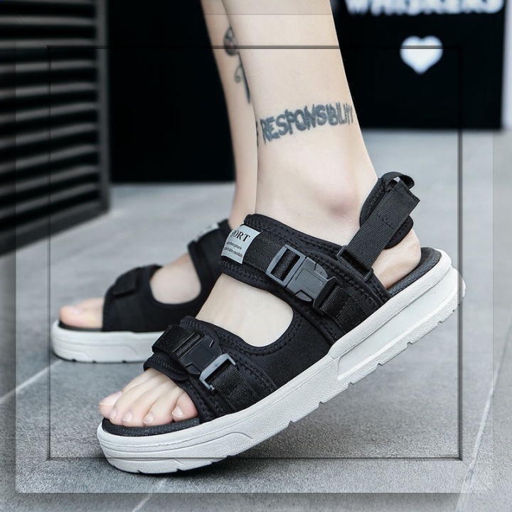 ℳℴ𝓂ℴ 𝒮𝒽ℴ𝓅 ♥ (Có 2 Màu) Sandal nữ nam 2 quai Khóa Bấm cao cấp Fullsize 35-44 - dép quai hậu học sinh mới về 2021 - Sẵ