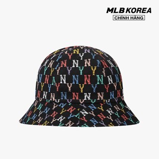 Mũ bucket NY họa tiết Monogram Rainbow