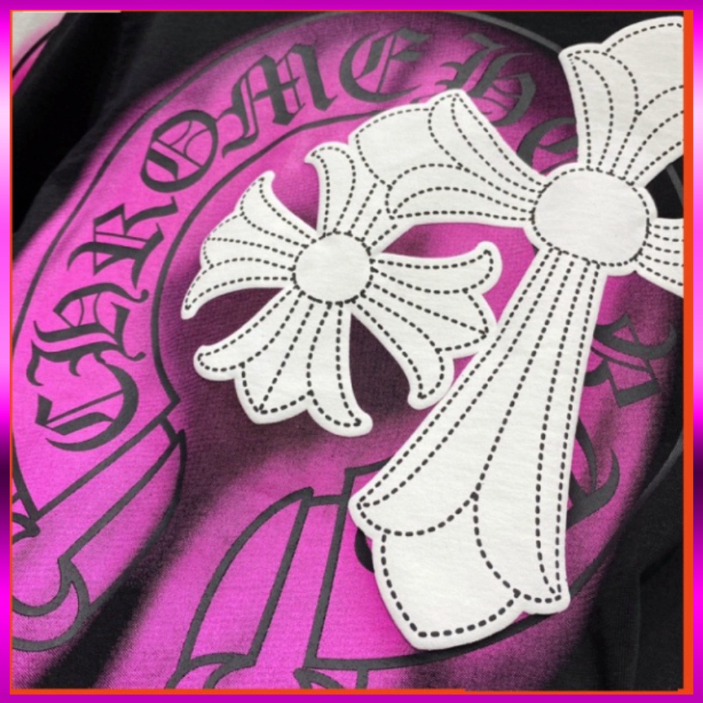 Áo phông nam nữ Premium in hình chữ thập Chrome Hearts loang hồng hai mặt. Áo Thun Nam Nữ Chrome Hearts 1989 Siêu Ho | BigBuy360 - bigbuy360.vn