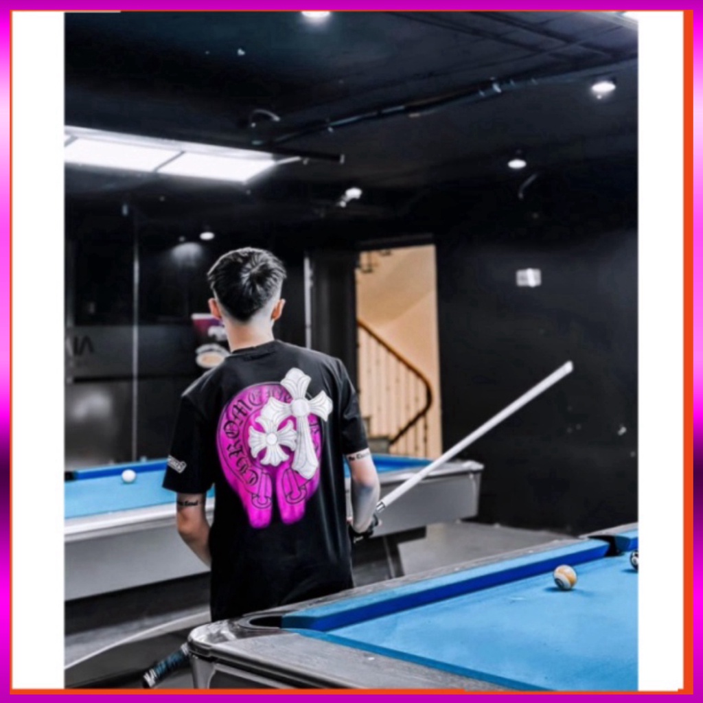 Áo phông nam nữ Premium in hình chữ thập Chrome Hearts loang hồng hai mặt. Áo Thun Nam Nữ Chrome Hearts 1989 Siêu Ho | BigBuy360 - bigbuy360.vn
