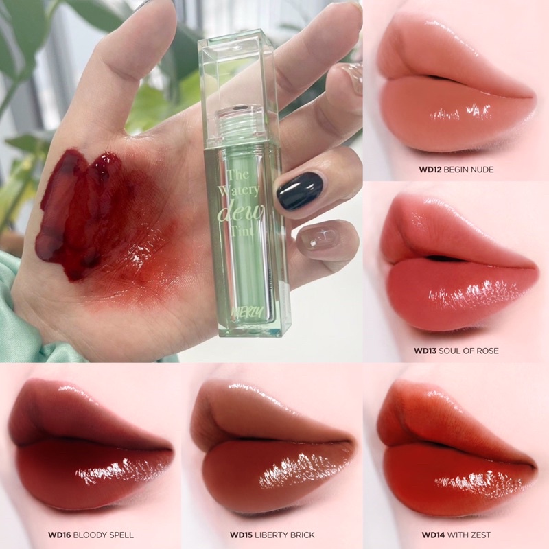 Son tint bóng ánh nước lâu trôi Merzy The Watery Dew Tint