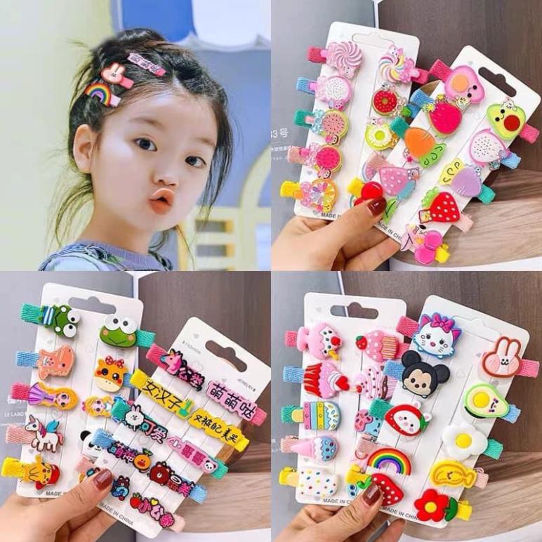 Set 10 kẹp tóc siêu xinh cho bé (Nhiều mẫu) .