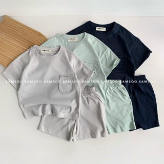 (N1) Set Bộ Áo Cộc Tay Quần Ngắn Cho Bé Trai - Mềm Mịn, Thoáng Mát Samsoo [Jojo'D]