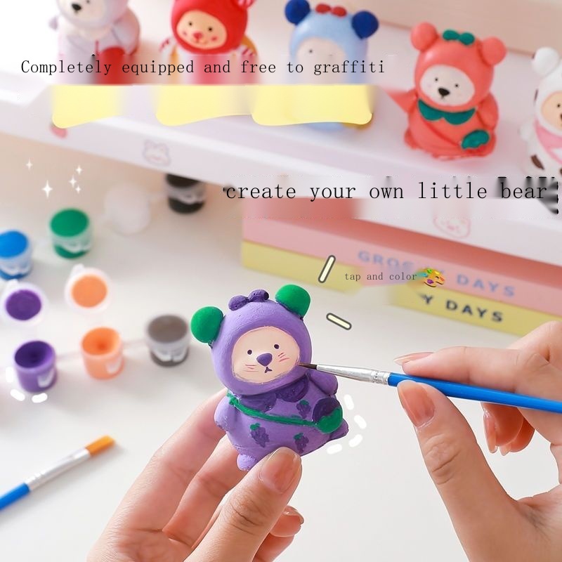Khuôn Tô Màu Ba Chiều Hình Gấu 3D DIY