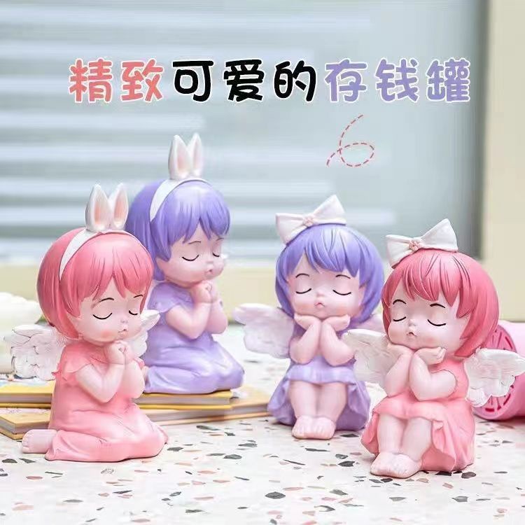 Ống Heo Tiết Kiệm Bằng vinyl Họa Tiết Hoạt Hình graffiti DIY