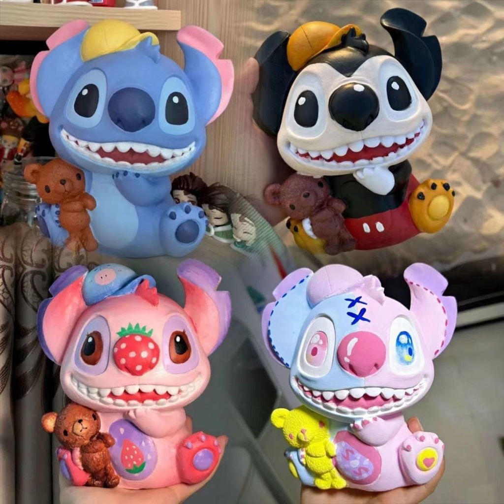 Ống Heo Tiết Kiệm Bằng vinyl Họa Tiết Hoạt Hình graffiti DIY