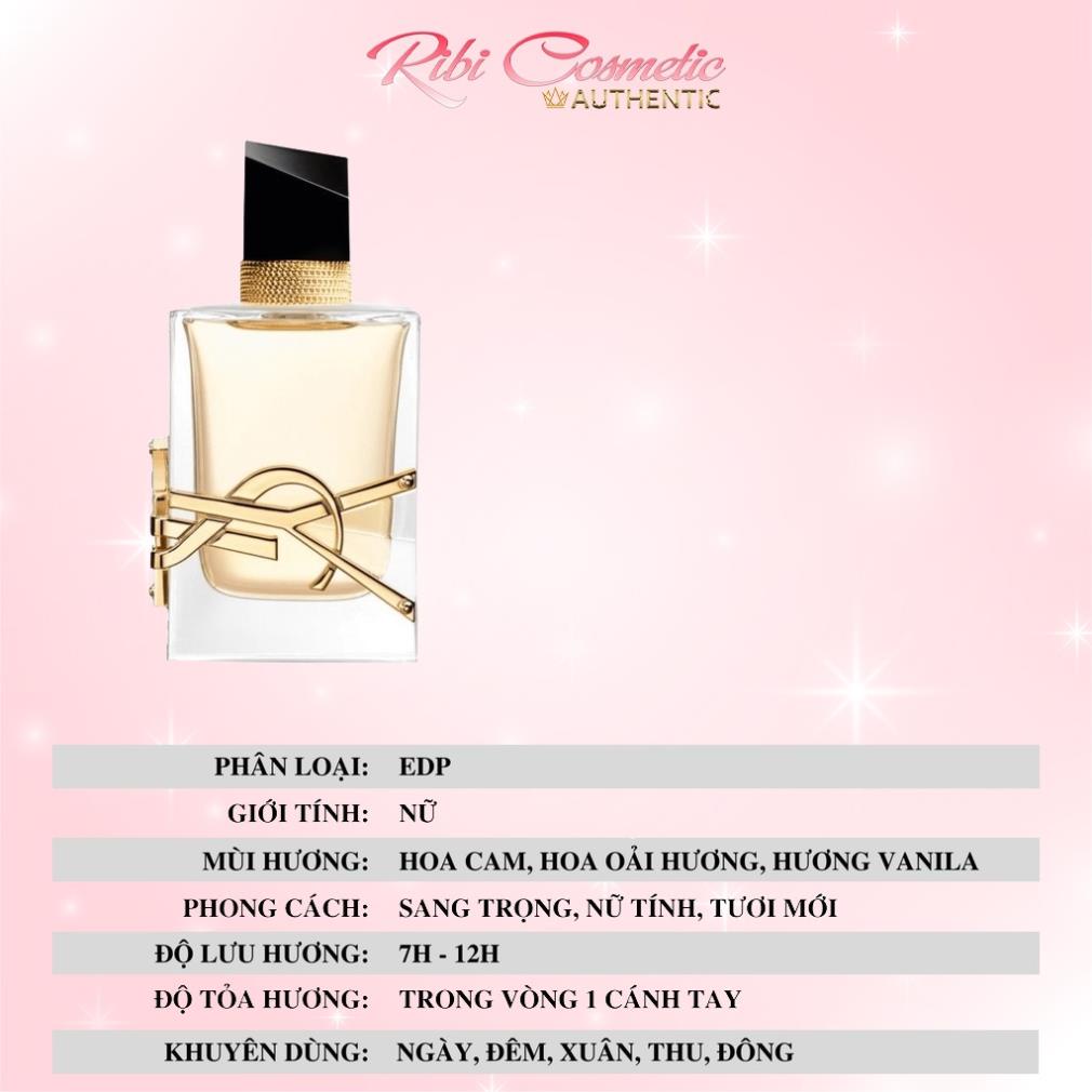 Nước Hoa Nữ 𝒀𝑺𝑳 Libre 2019 Edp - Mùi Hương Rosé Blackpink - Ribicosmetics chiết 10ml chính hãng | BigBuy360 - bigbuy360.vn