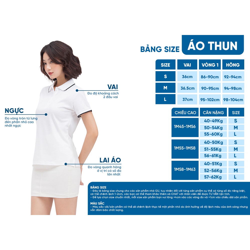 Áo Polo Nữ Thời Trang Gumac ATC08028 Phối Bo Vải Cá Sấu Nhiều Màu | BigBuy360 - bigbuy360.vn