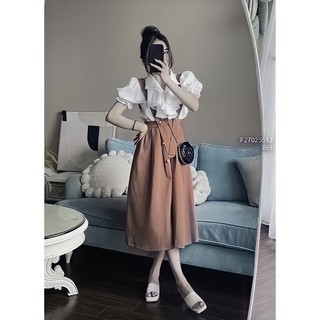 SET ÁO SƠ MI BÈO + YẾM VÁY