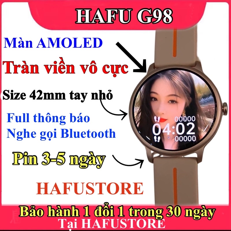 Đồng hồ thông minh HAFU G98 Lenovo G98 Amoled vô cực