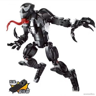 🍀Building Blocks Avengers Superhero 76230 Venom Doll Spider-Man Puzzle Building Đồ chơi