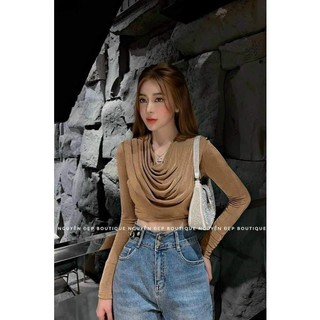 ÁO THUN VOAN LƯỚI CỔ ĐỔ