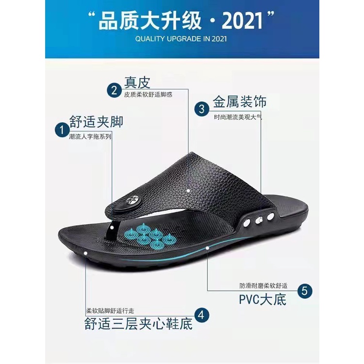 Dép Xỏ Ngón Đế Mềm Chống Trượt Thời Trang Mùa Hè Cho Nam