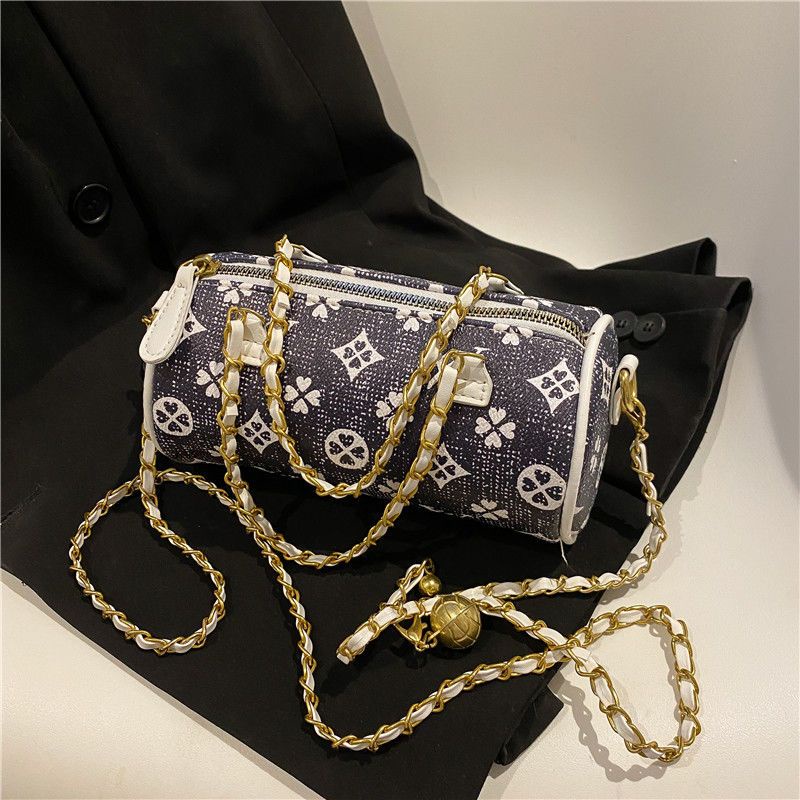 Túi Đeo Vai Hình Trụ In Họa Tiết Thời Trang Mùa Hè Cho Nữ