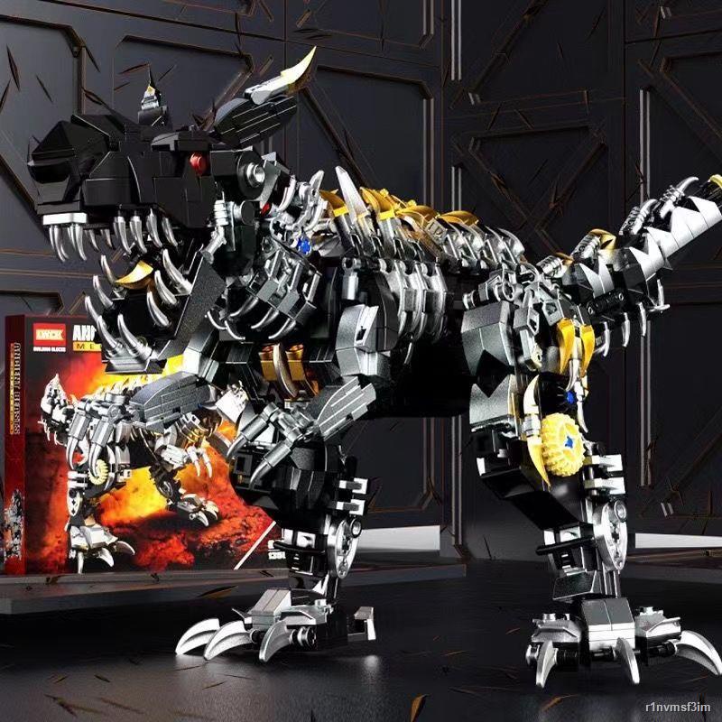 🌊Khối xây dựng khủng long Tyrannosaurus Mecha Tyrannosaurus rex khó khăn trẻ em tương thích với Lego đồ chơi lắp ráp cậ