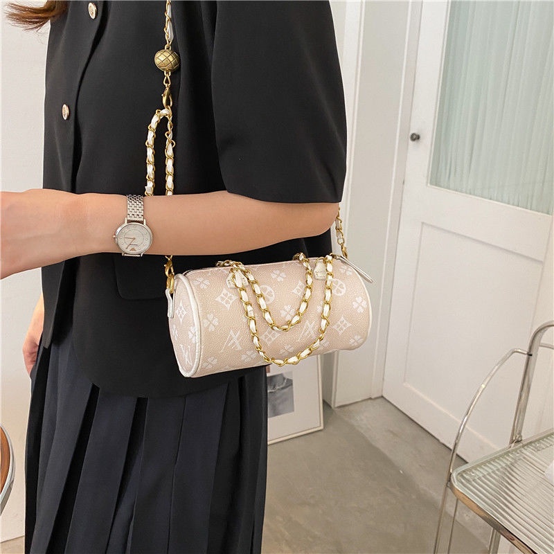 Túi Đeo Vai Hình Trụ In Họa Tiết Thời Trang Mùa Hè Cho Nữ