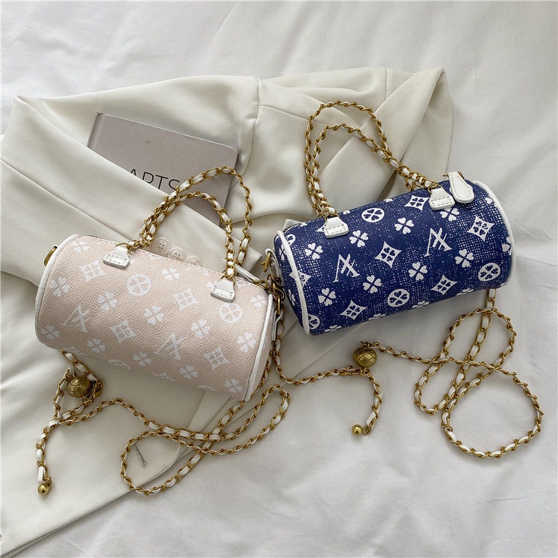 Túi Đeo Vai Hình Trụ In Họa Tiết Thời Trang Mùa Hè Cho Nữ