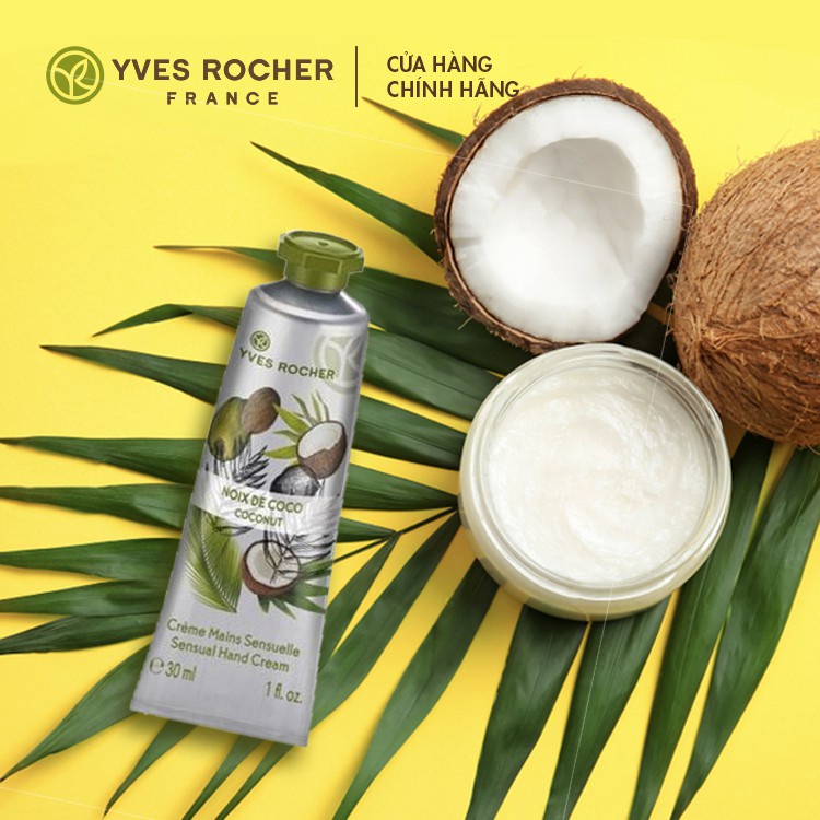 Kem Dưỡng Da Tay Yves Rocher Coconut Hand Cream 30ml