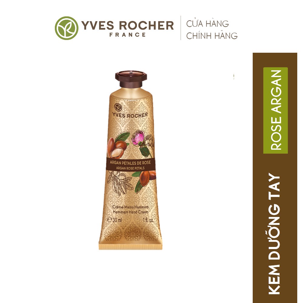 Kem Dưỡng Da Tay Yves Rocher Argan Rose Hand Cream 30ml